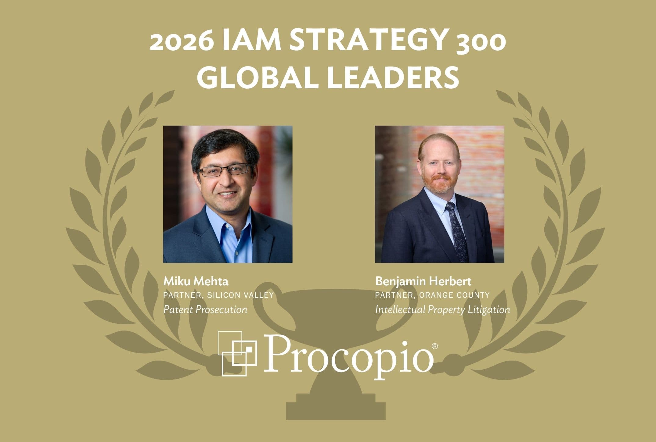 2 Procopio IP Partners named to 2026 IAM Strategy 300 Global Leaders List