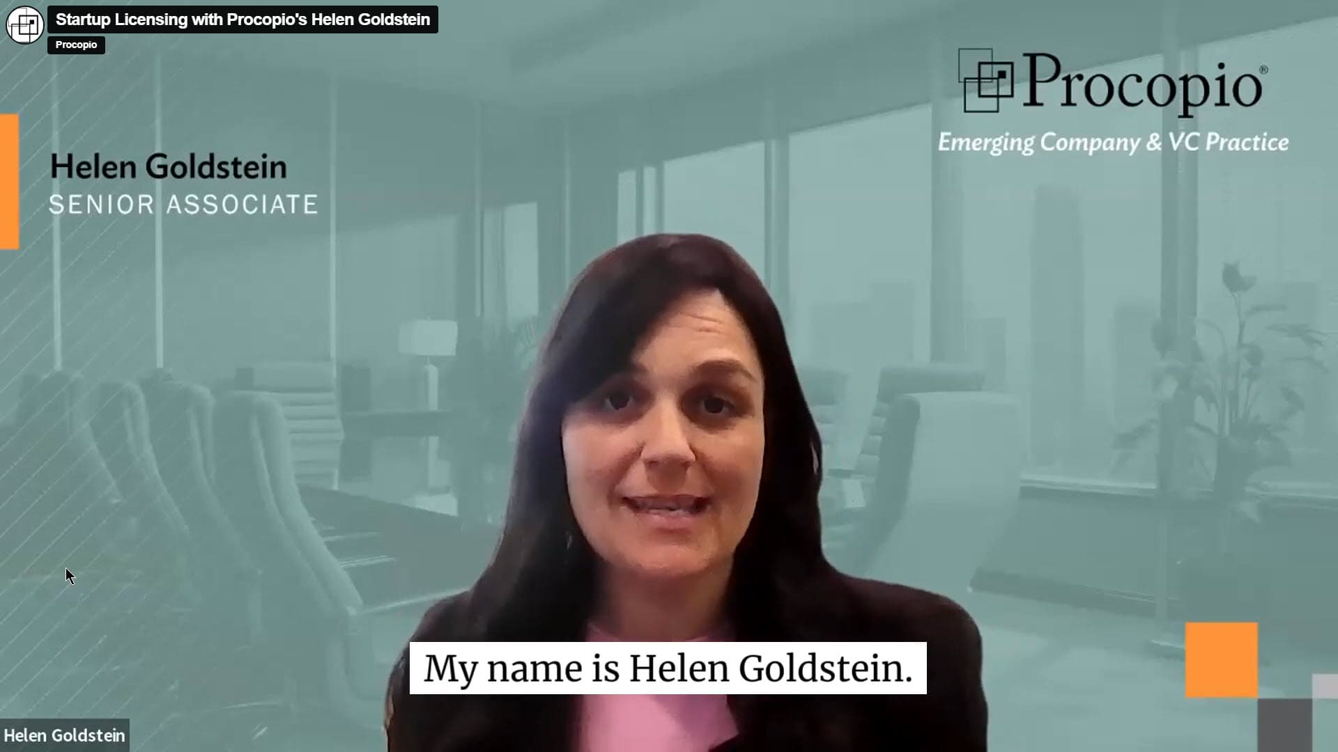 Startup Licensing with Helen Goldstein