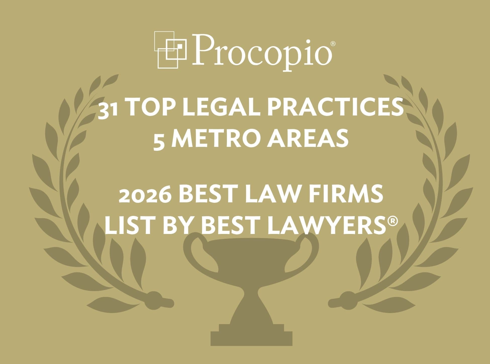 31 Procopio Legal Practices Across 5 Regions Named to 2026 Best Law Firms List with Two National Recognitions
