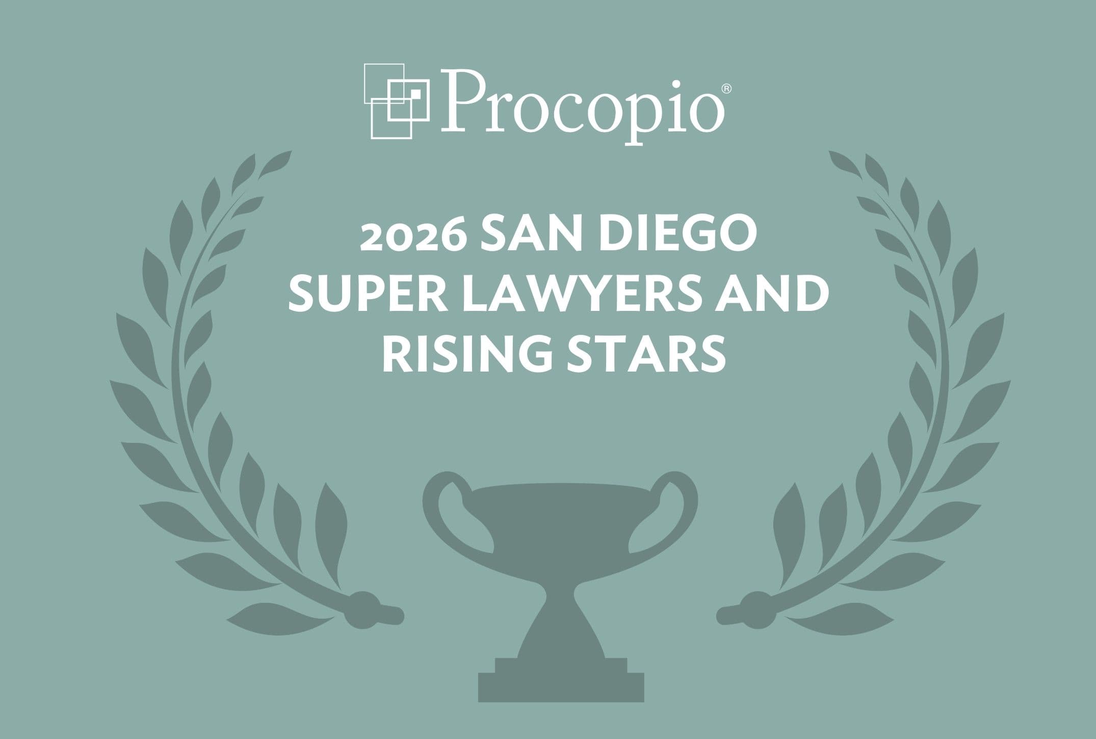 Numerous Procopio Attorneys Named Super Lawyers in San Diego for 2026