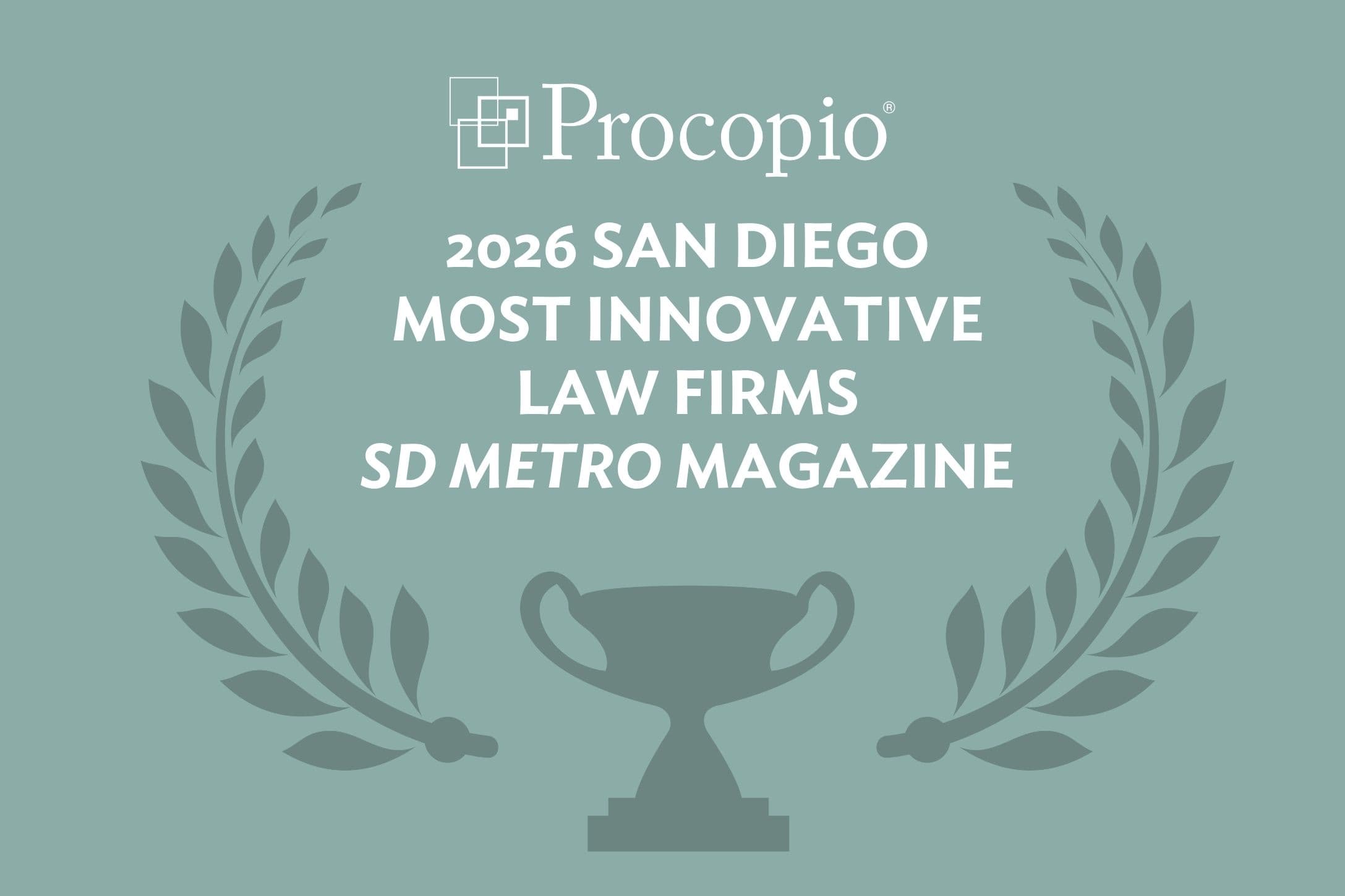 Procopio Named A Top Law Firm for Innovation